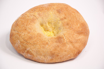  Freshly baked loaf of bread