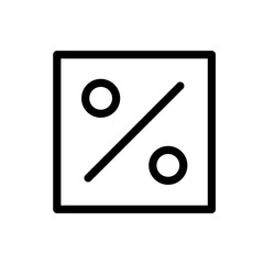 Percent vector icon