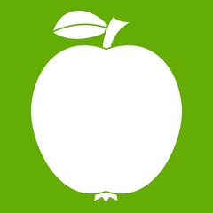 Black apple icon green