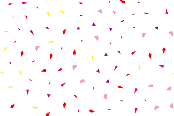Festival seamless pattern with confetti. Repeating background, vector illustration Rectangular horizontal.