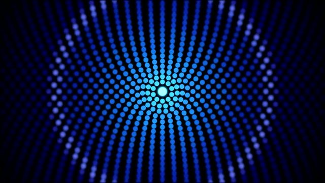 Flashing Circle Lights Animation - Loop Blue