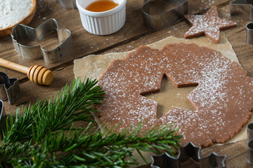 gingerbread cookie baking