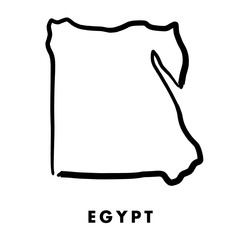 Egypt map outline