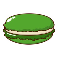 Macaroons icon, cartoon style