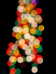 Abstract blurred colourful lights background