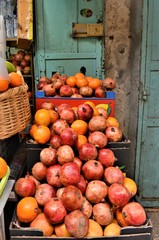 hot chestnuts in the market of the old city of jerusalem
