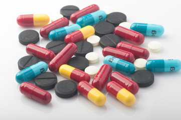 colorful medication and pills