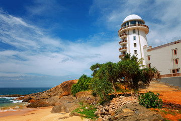 Lighthouse on the beach near Ambalangoda