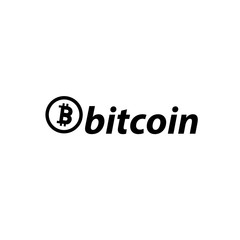 Bitcoin logo vector icon
