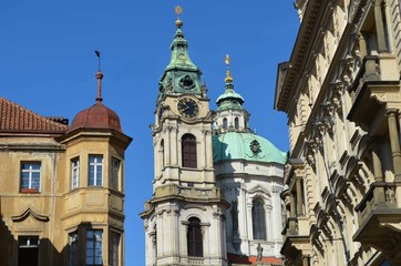 Fototapeta na wymiar Prague - St. Nicolas Church