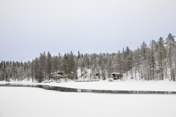 winter landscape of Finnish Lapland