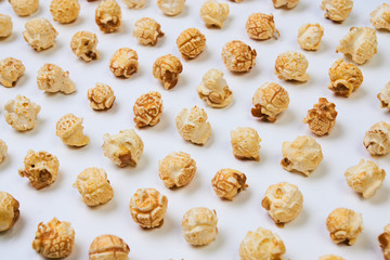 Popcorn isolated on white background