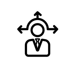 Decision making vector icon