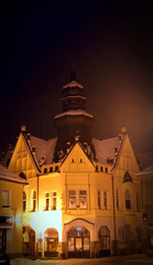 Old building at night