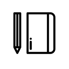 Sketchbook vector icon