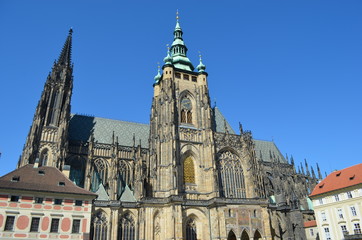 Fototapeta na wymiar Prague - St. Vitus Cathedral