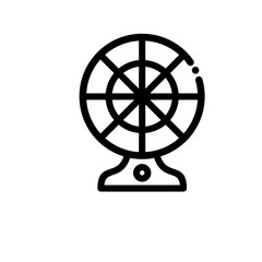 Electric fan vector icon