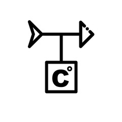 Weather station vector icon