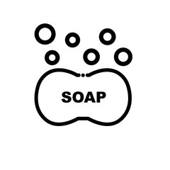Soap bubbles vector icon