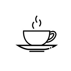 Coffee cup vector icon