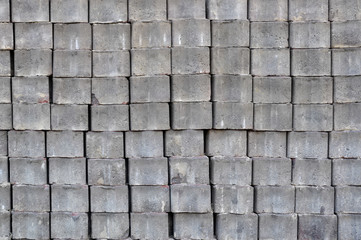 Rows of paving flagstones for a walkway repair