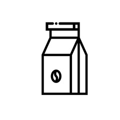 Coffee pack vector icon