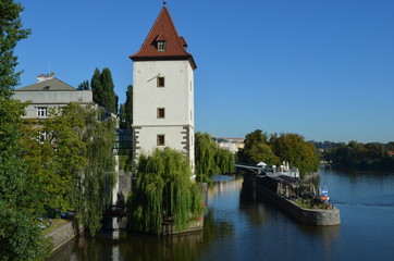 Fototapeta na wymiar Prague - Lesser Town Water Tower