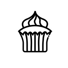 Cupcake vector icon