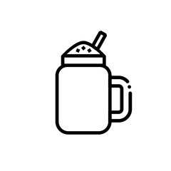 Frozen frappe vector icon