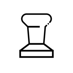 Espresso tamper vector icon