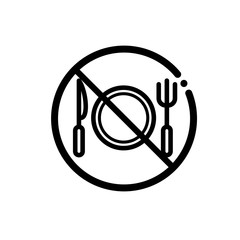 No food vector icon