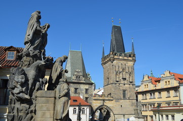 Fototapeta premium Mala Strana Bridge Towers