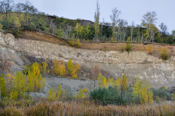 Landslide because of soft soil formation.