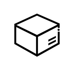 Cargo box vector icon