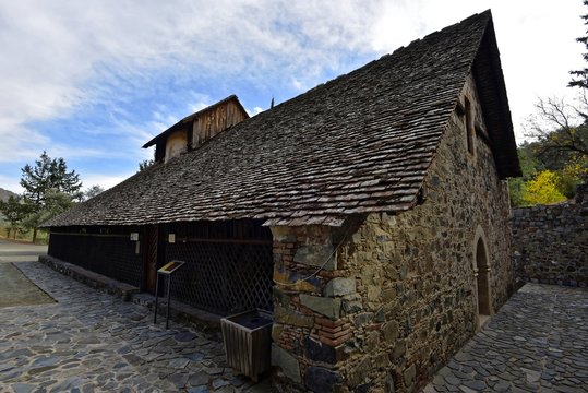 Zypern - Panagia tou Araka Scheunendachkirche