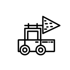 Truck christmas vector icon