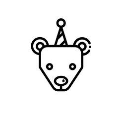 Polar bear vector icon