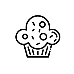 Cupcake vector icon