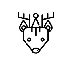 Reindeer vector icon