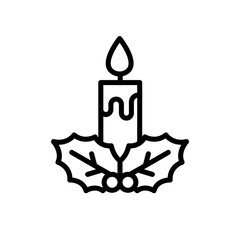 Candle vector icon