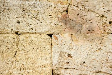 Ancient stone tiles wall vintage background