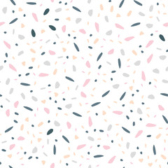 Fototapeta na wymiar Imitation of the surface of the stone floor from granite particles. Semaless pattern. Vector illustration 