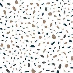 Imitation of the surface of the stone floor from granite particles. Semaless pattern. Vector illustration  