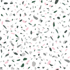 Imitation of the surface of the stone floor from granite particles. Semaless pattern. Vector illustration  