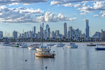 Melbourne view from st. Kilda the beach