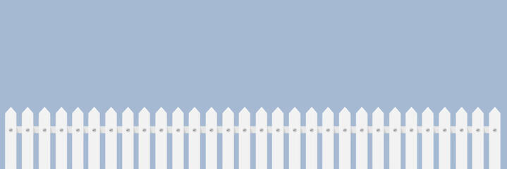 Weißer Zaun Flat Design Icon