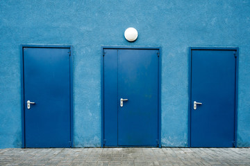 Blue doors