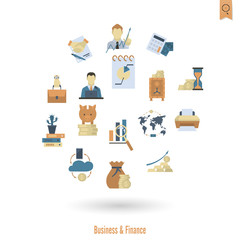 Business and Finance Icon Set