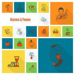 Business and Finance Icon Set