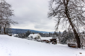 Fototapeta premium Winter day in South Czechia